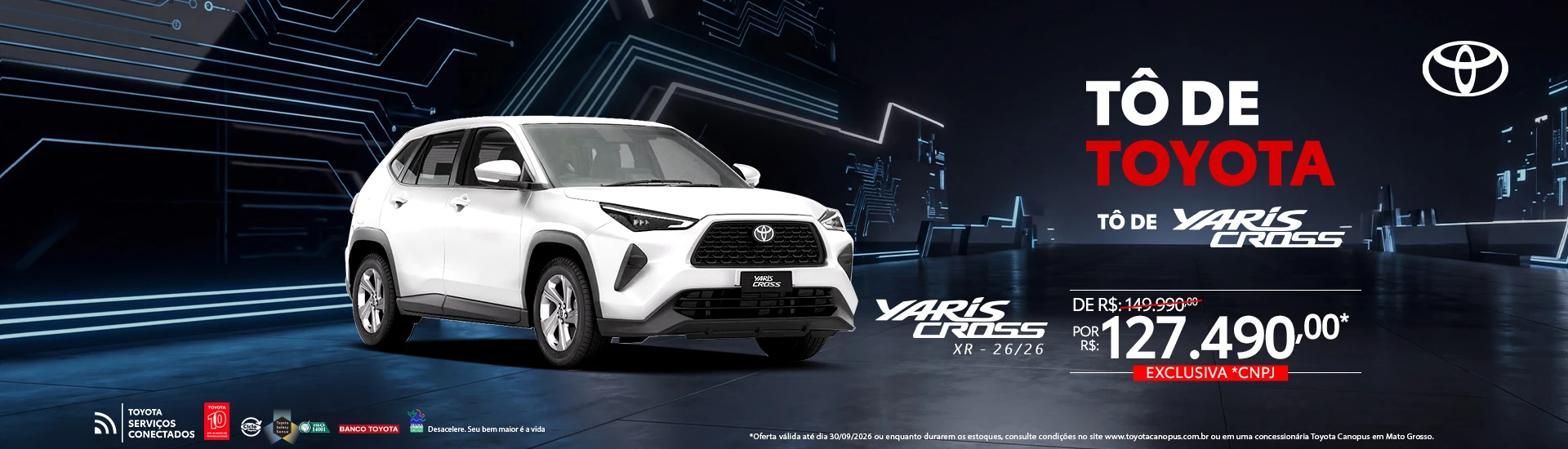 BANNER SITE 1920x550 - Yaris Cross XR CNPJ